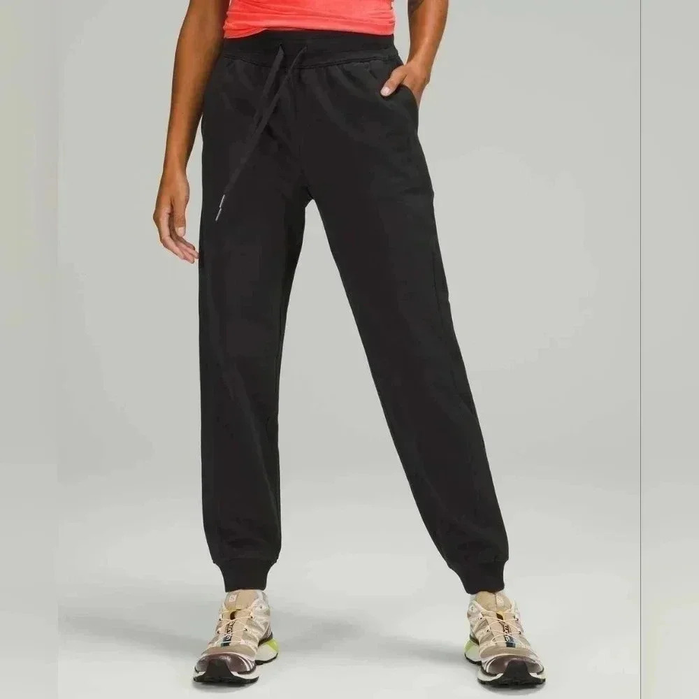 Lululemon Scuba High-Rise French Terry JoggerBlack / USC Embroidered